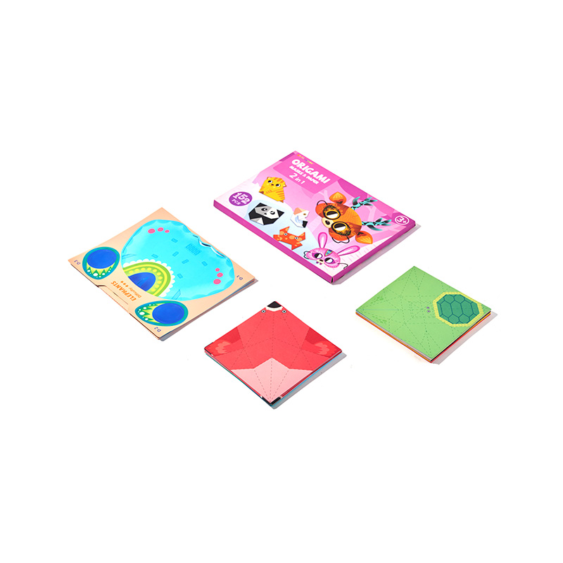 Kit de manualidades de papel plegable para juegos de origami DIY para niños