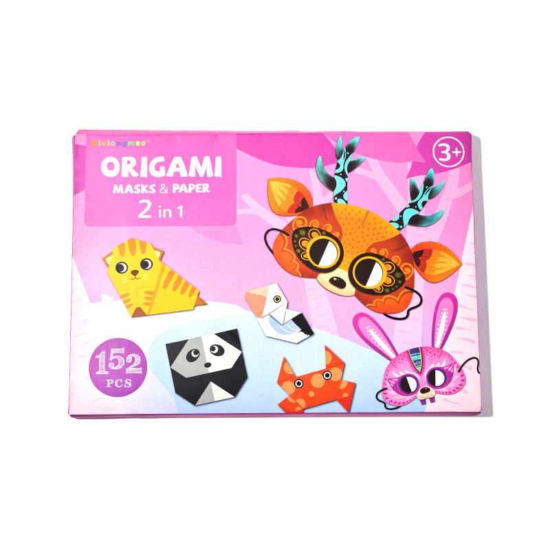 Kit de manualidades de papel plegable para juegos de origami DIY para niños