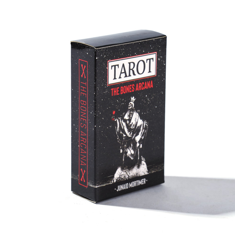 Juego de regalo de lujo con tarjetas de tarot de lámina dorada