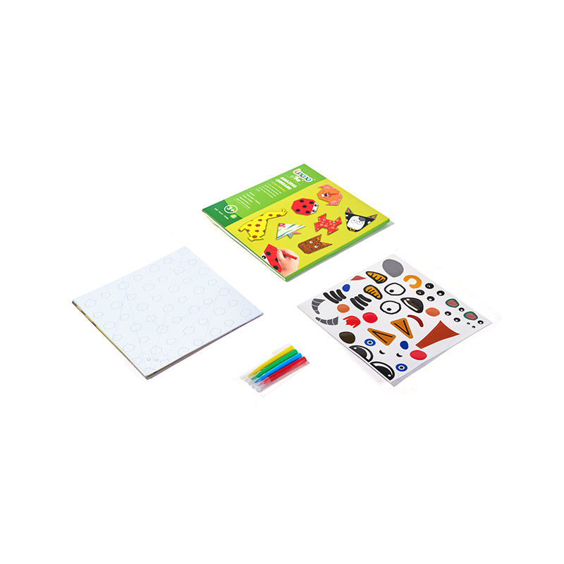 Kit de manualidades de origami STEAM Juego de papel plegable educativo