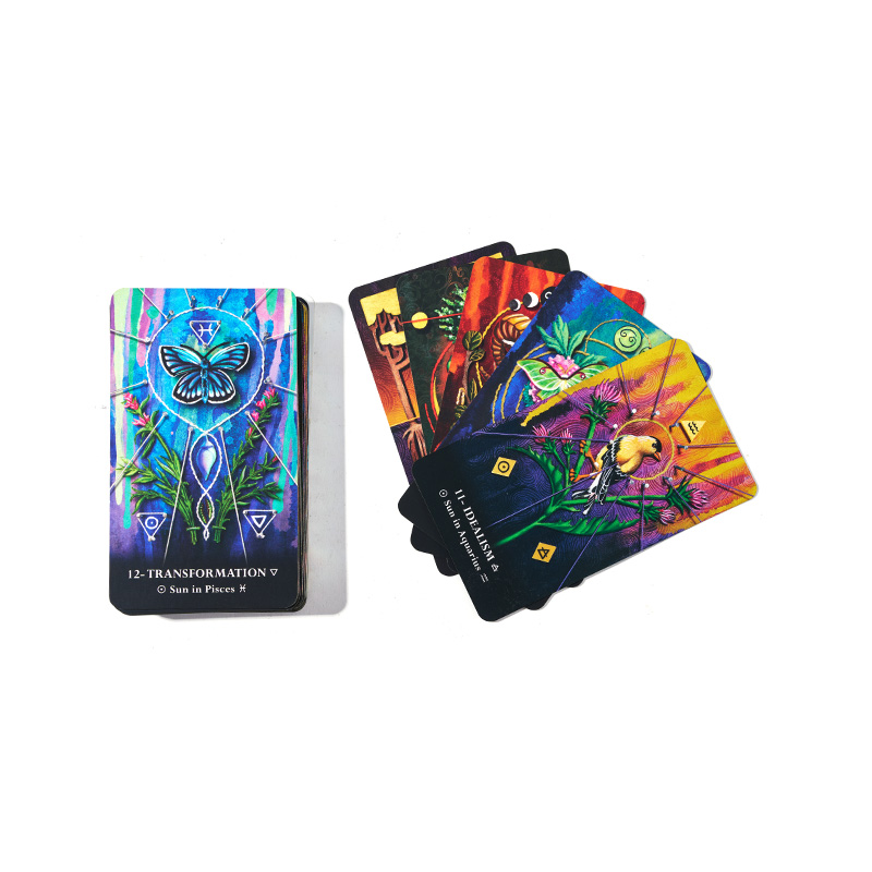 Juego de barajas de lectura de cartas de tarot de estilo vintage