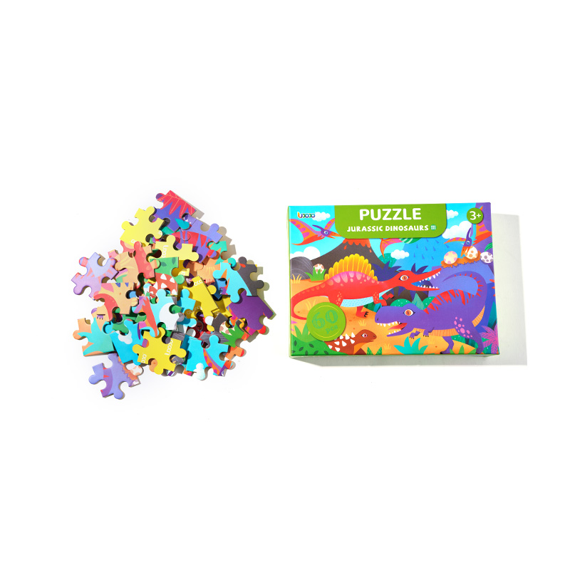 Conjunto divertido interactivo de rompecabezas para niños en familia