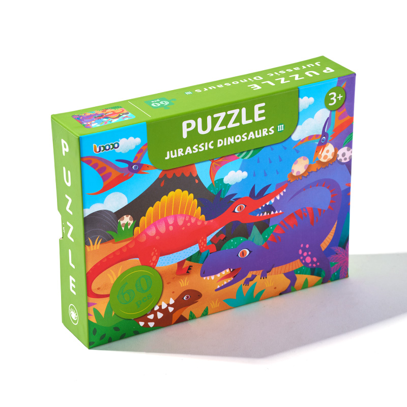 Conjunto divertido interactivo de rompecabezas para niños en familia