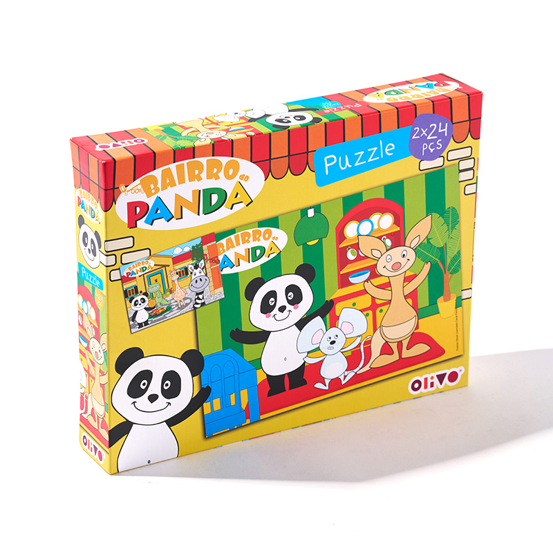Conjunto de desarrollo de aprendizaje de rompecabezas educativo para niños