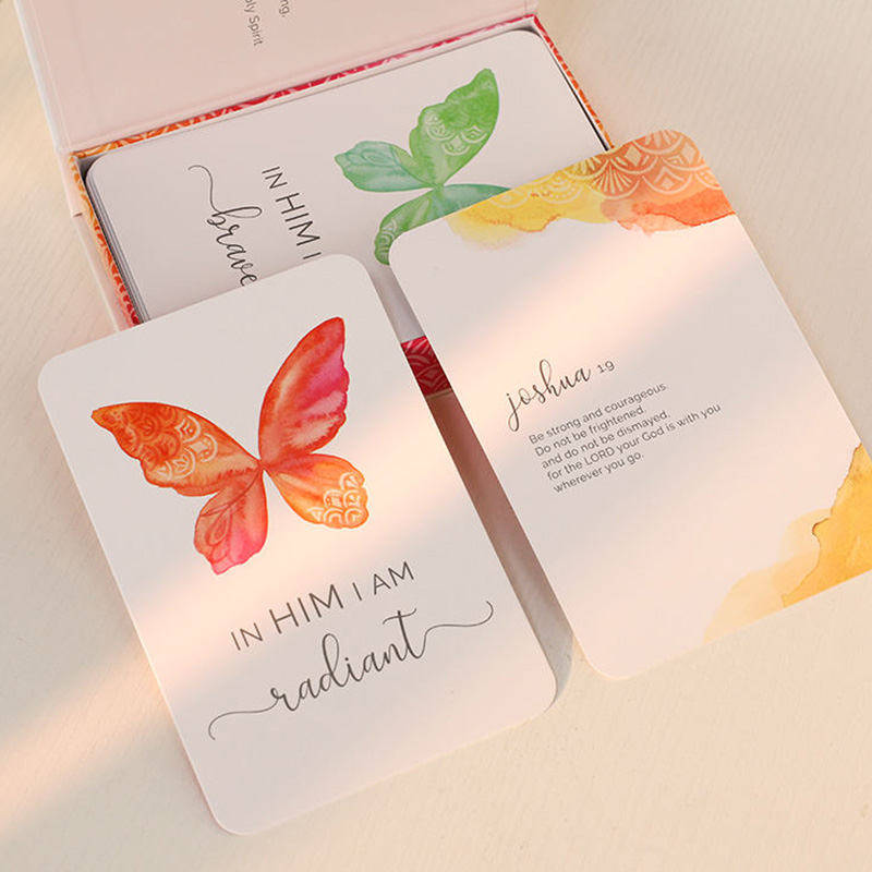 Tarjetas de las Escrituras de Fe de Mariposa