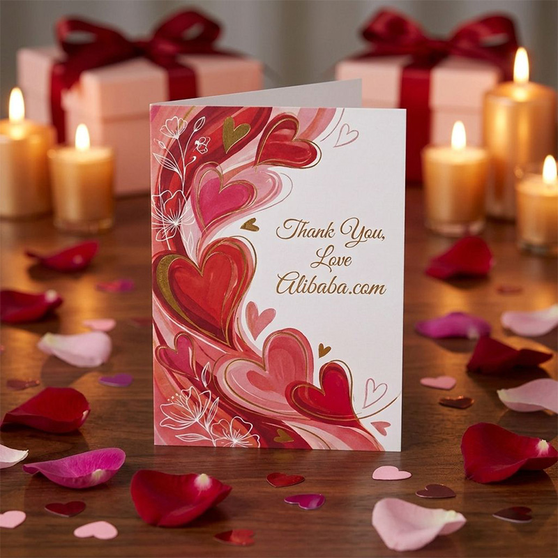 Tarjetas de felicitación de agradecimiento de corazón