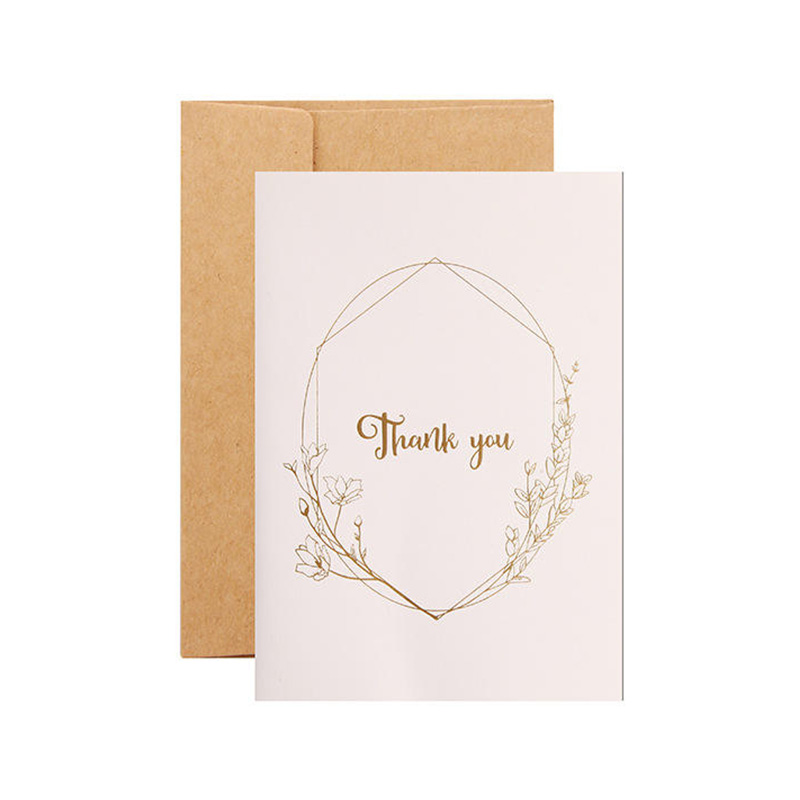 Juego de tarjetas de felicitación con estampado floral.