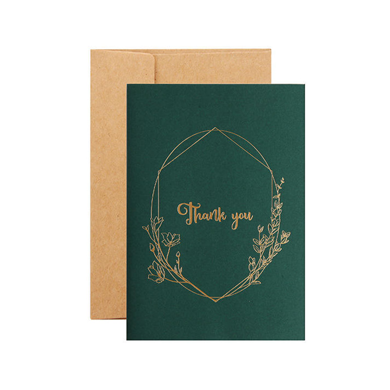 Juego de tarjetas de felicitación con estampado floral.