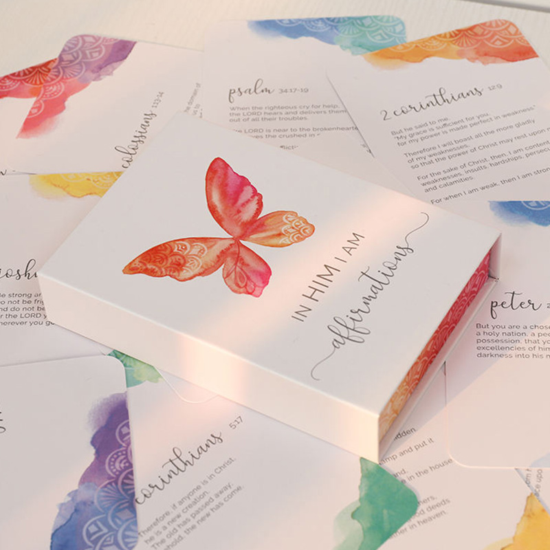 Tarjetas de las Escrituras de Fe de Mariposa