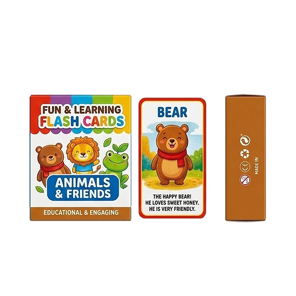 Tarjetas didácticas de animales para niños: juego de tarjetas educativas de aprendizaje