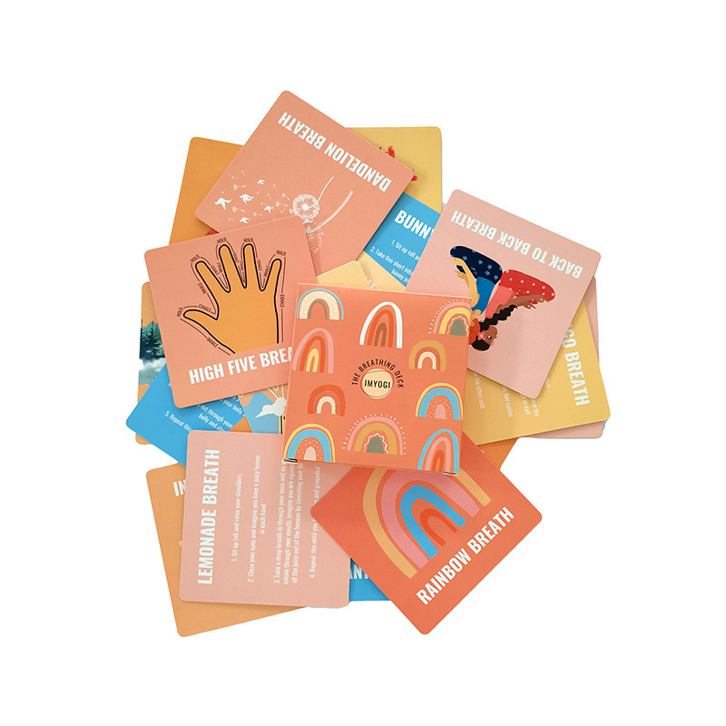Tarjetas de actividades respiratorias