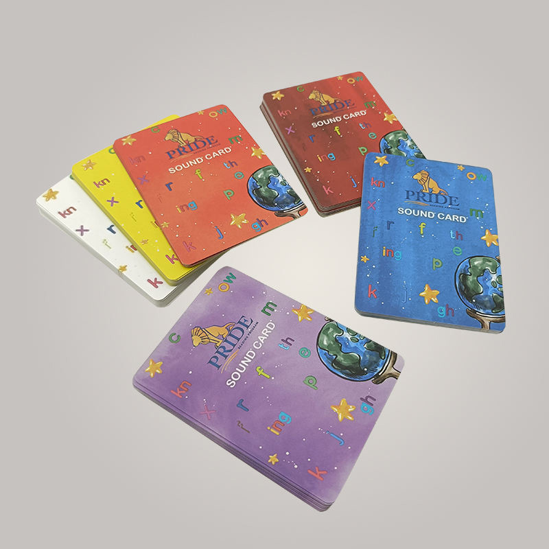 Tarjetas educativas de reconocimiento de sonido.