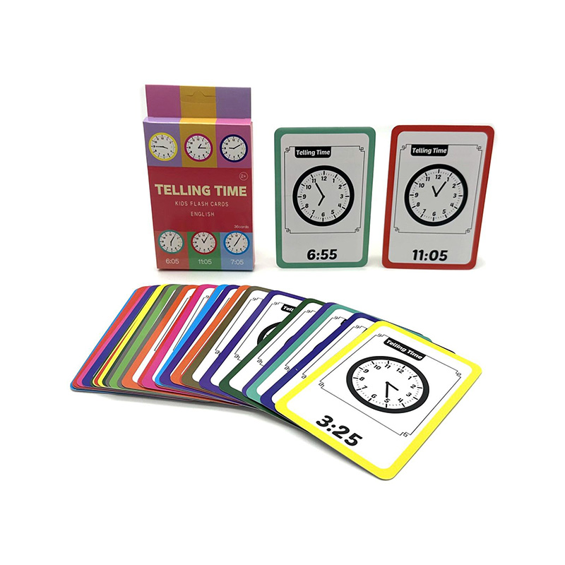 Juego de tarjetas flash de aprendizaje de inglés para niños.