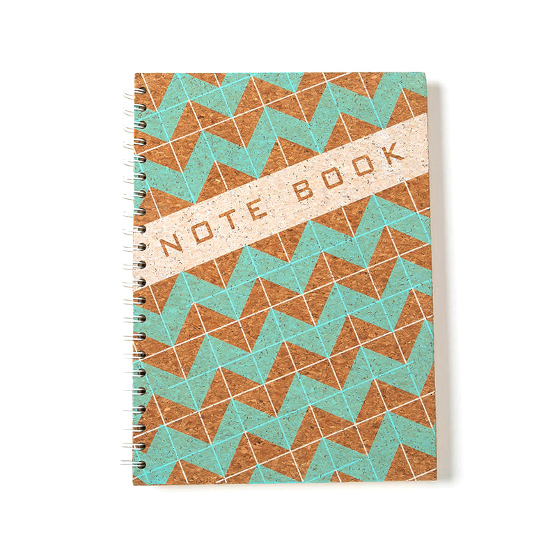 Cork Cover Spiral Notebook with Custom Printing Design