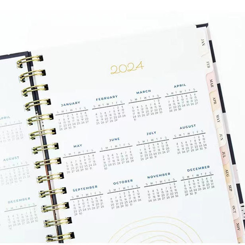 Spiral Goal Planner Notebook with Long Term Goals and Monthly Planning Pages