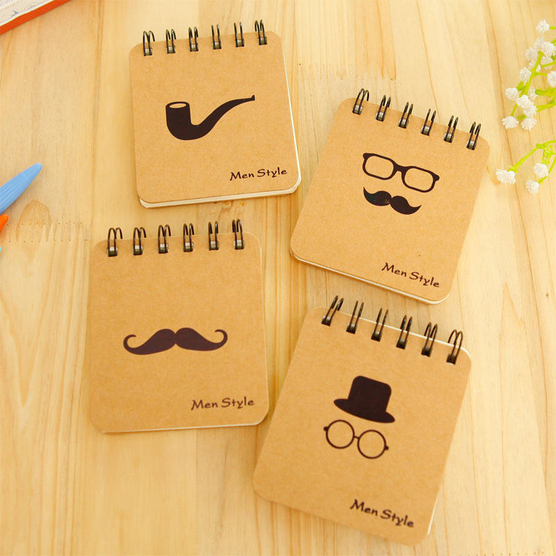 Vintage Gentleman Mini Spiral Notebook