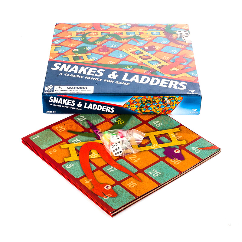 Juego de mesa Serpientes y escaleras.