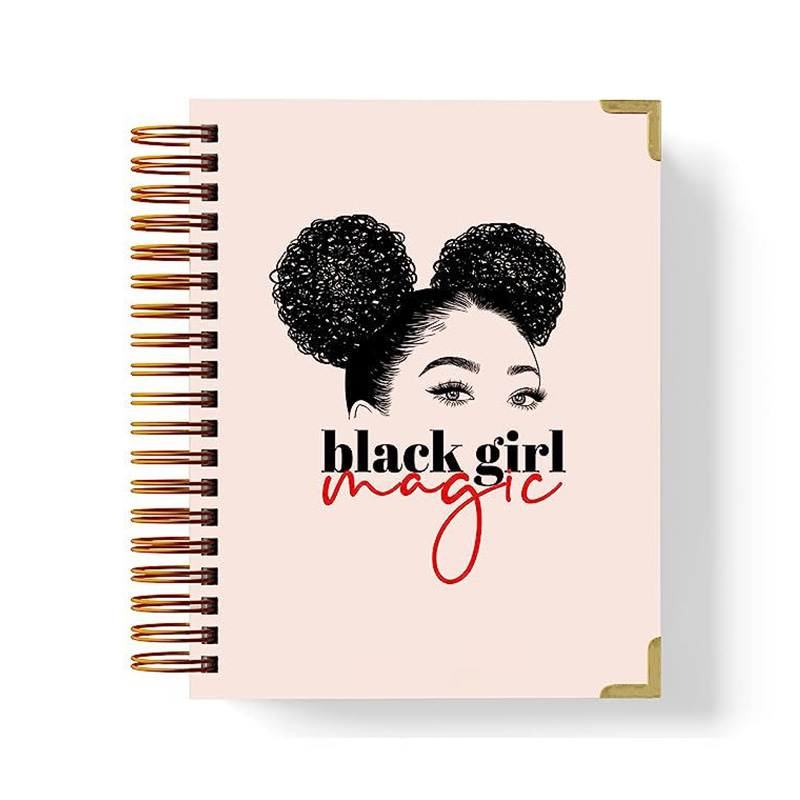 Vertical Weekly Planner Notebook with Spiral Binding and Time Schedule Pages