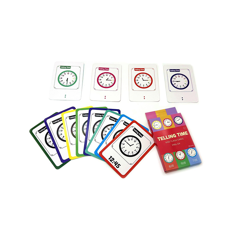 Juego de tarjetas flash de aprendizaje de inglés para niños.
