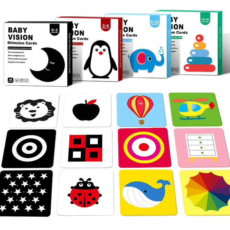 Tarjetas de estimulación visual para bebés