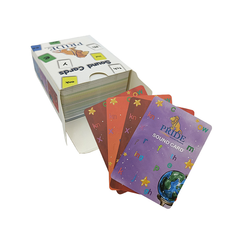 Tarjetas educativas de reconocimiento de sonido.
