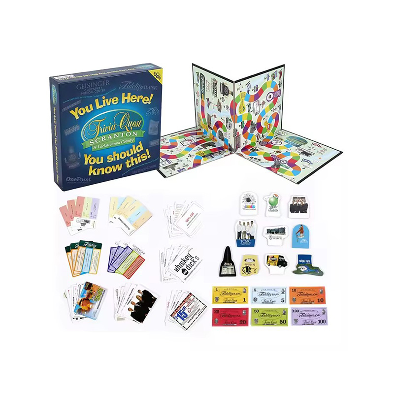 Juego de mesa de aventuras en la ciudad.
