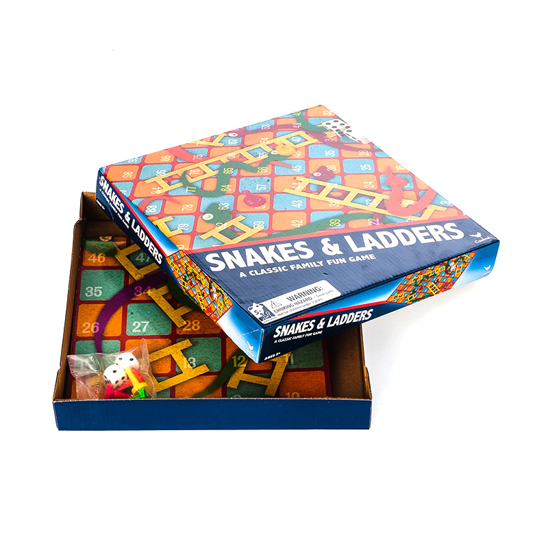Juego de mesa Serpientes y escaleras.