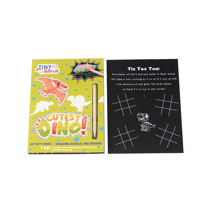 Dinosaur Scratch Art Activity Book for Kids