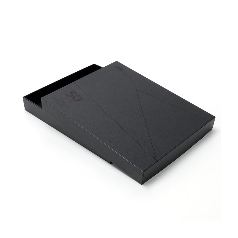 Custom Black Luxury Pen Gift Box with Geometric Design