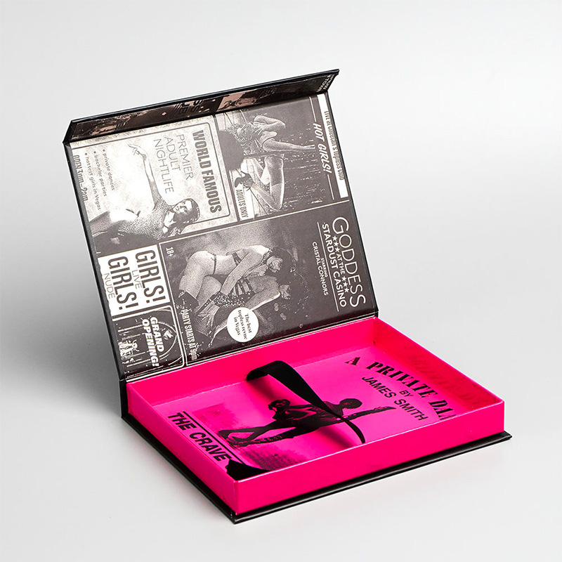 Neon Style Black Gift Box with Retro Poster Collection 