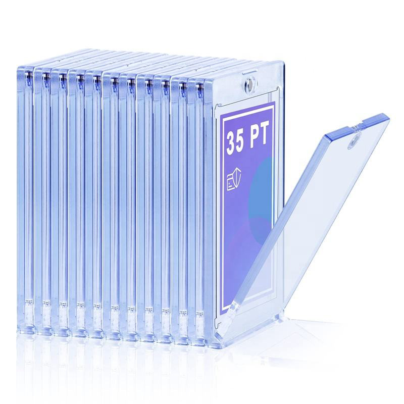 Portatarjetas magnéticas de acrílico con estuche protector de pantalla transparente
