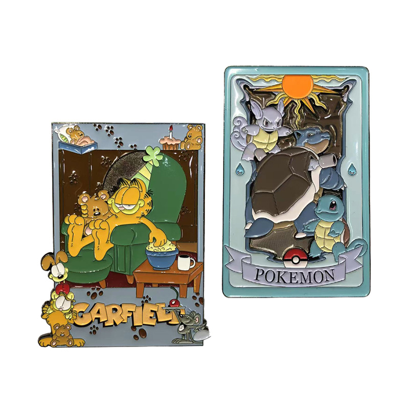Imanes de nevera con tema de personajes acrílicos personalizados con diseños de ilustraciones culturales