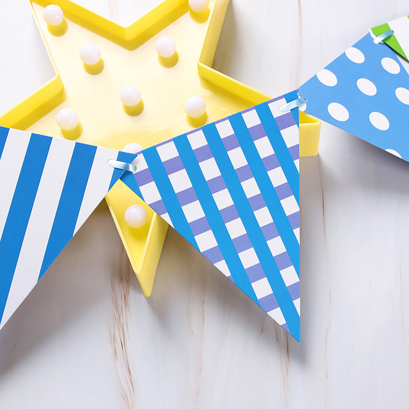 Triangle Party Flag Banner Set