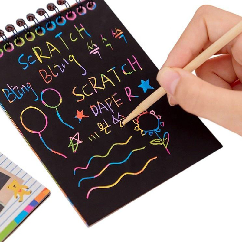 Kids Spiral Scratch Art Book