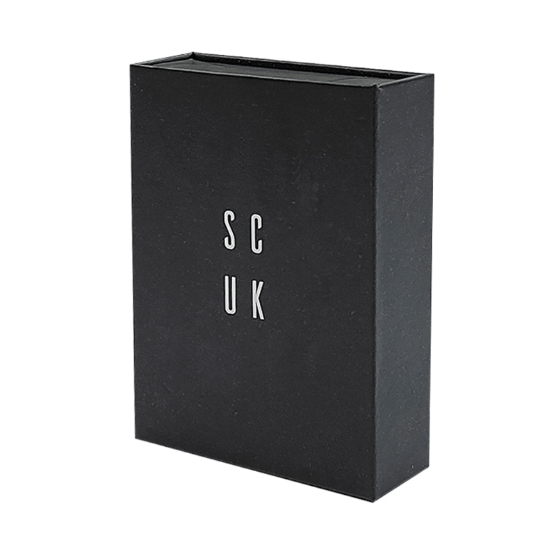 Black Magnetic Book Style Gift Box with Custom Foam Insert